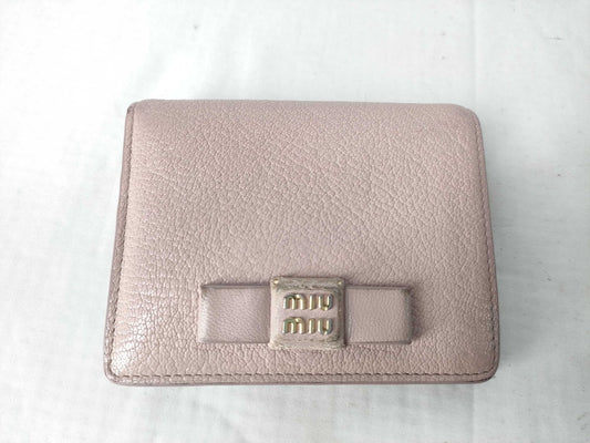 Miu Miu RFID vertical logo wallet with box