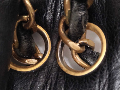 CHANEL Matrasse W Flap Black with Jujin Plaza Logo Shoulder Bag