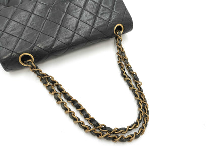 CHANEL Matrasse W Flap Black with Jujin Plaza Logo Shoulder Bag