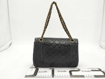 CHANEL Matrasse W Flap Black with Jujin Plaza Logo Shoulder Bag