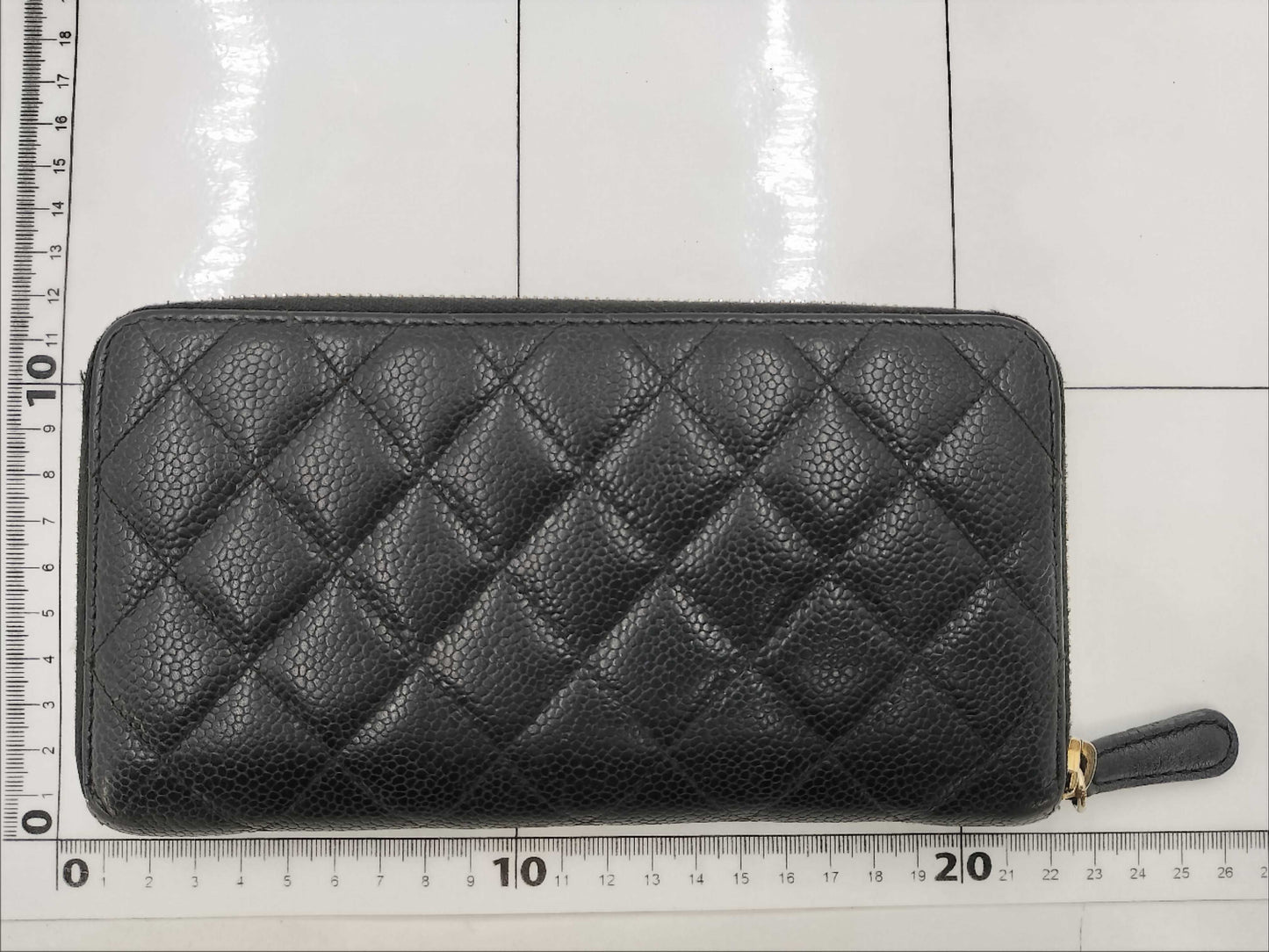 CHANEL Caviar Skin Wallet Black Wallet