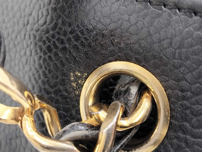 CHANEL Caviar Skin Black Bag