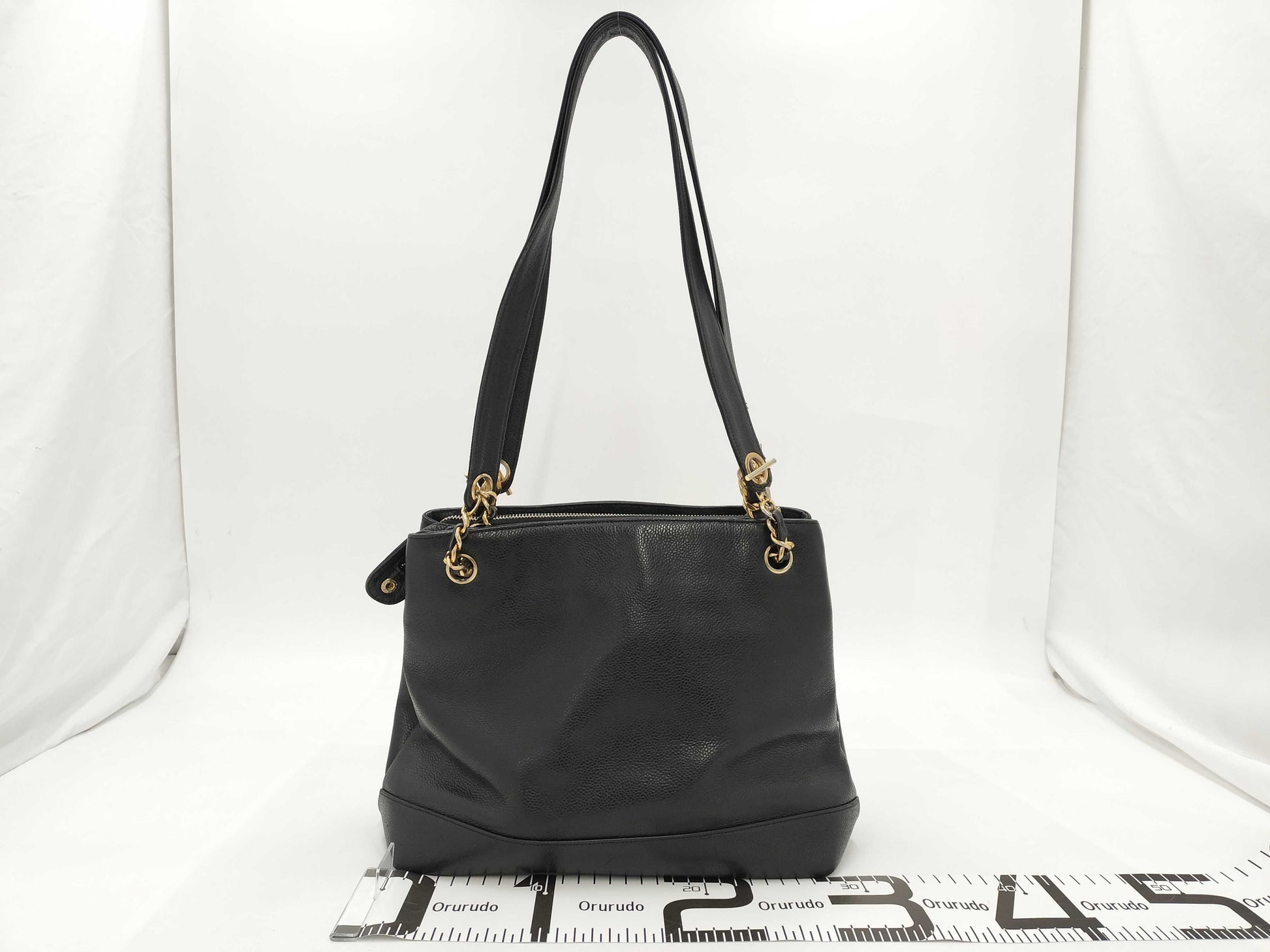 CHANEL Caviar Skin Black Bag