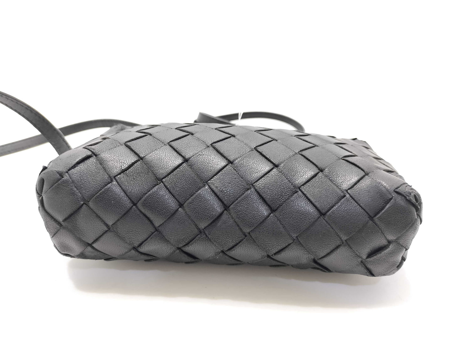 BOTTEGA VENETA Intrecciato Bottega Veneta Black Shoulder Bag Loop Shoulder Bag