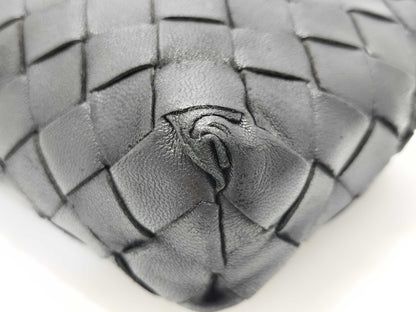 BOTTEGA VENETA Intrecciato Bottega Veneta Black Shoulder Bag Loop Shoulder Bag