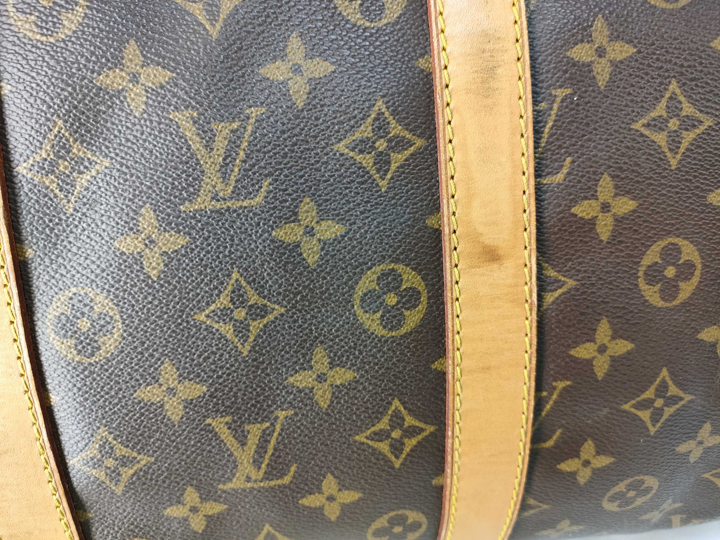 LOUIS VUITTON Monogram Louis Vuitton Keepall 55 Bandouliere Boston Bag