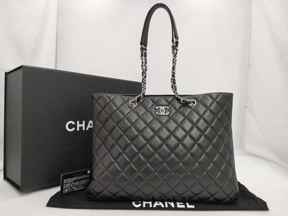 CHANEL Matlasse Black Tote Bag