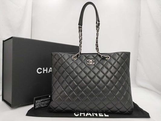 CHANEL Matlasse Black Tote Bag