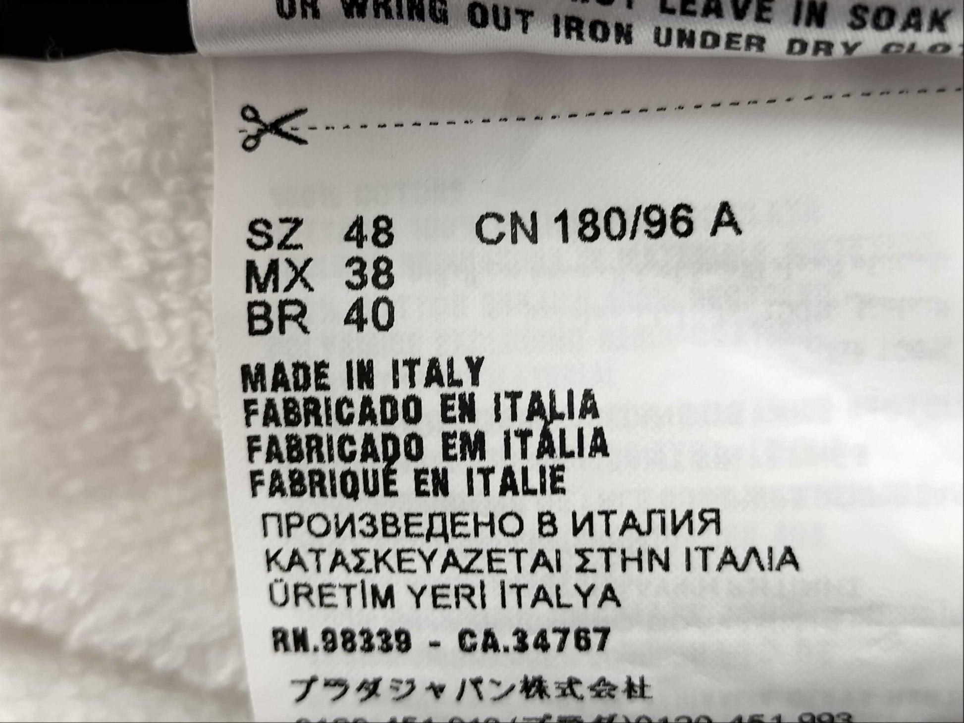 PRADA PRADA Zip Hoodie White Tops