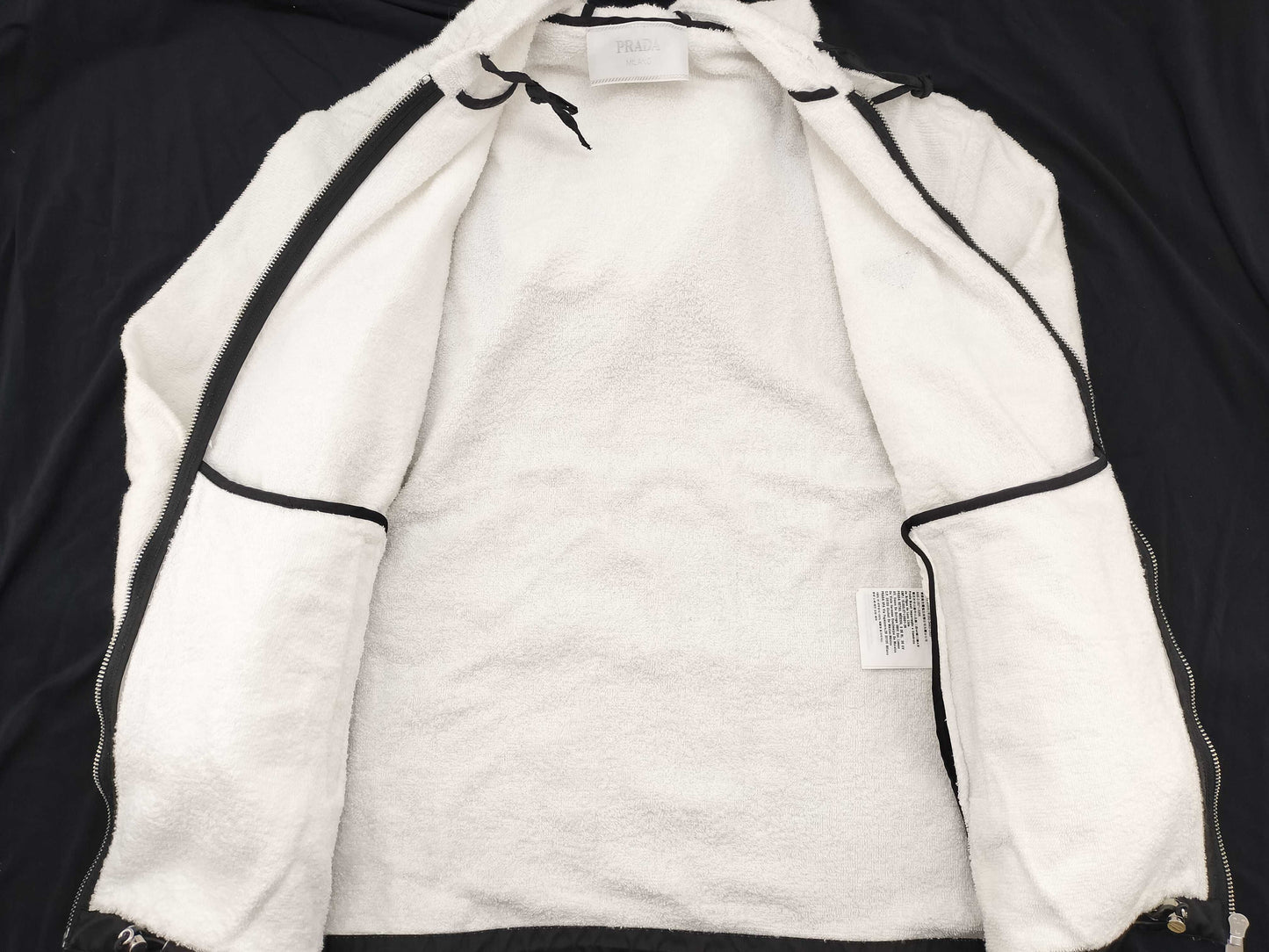PRADA PRADA Zip Hoodie White Tops
