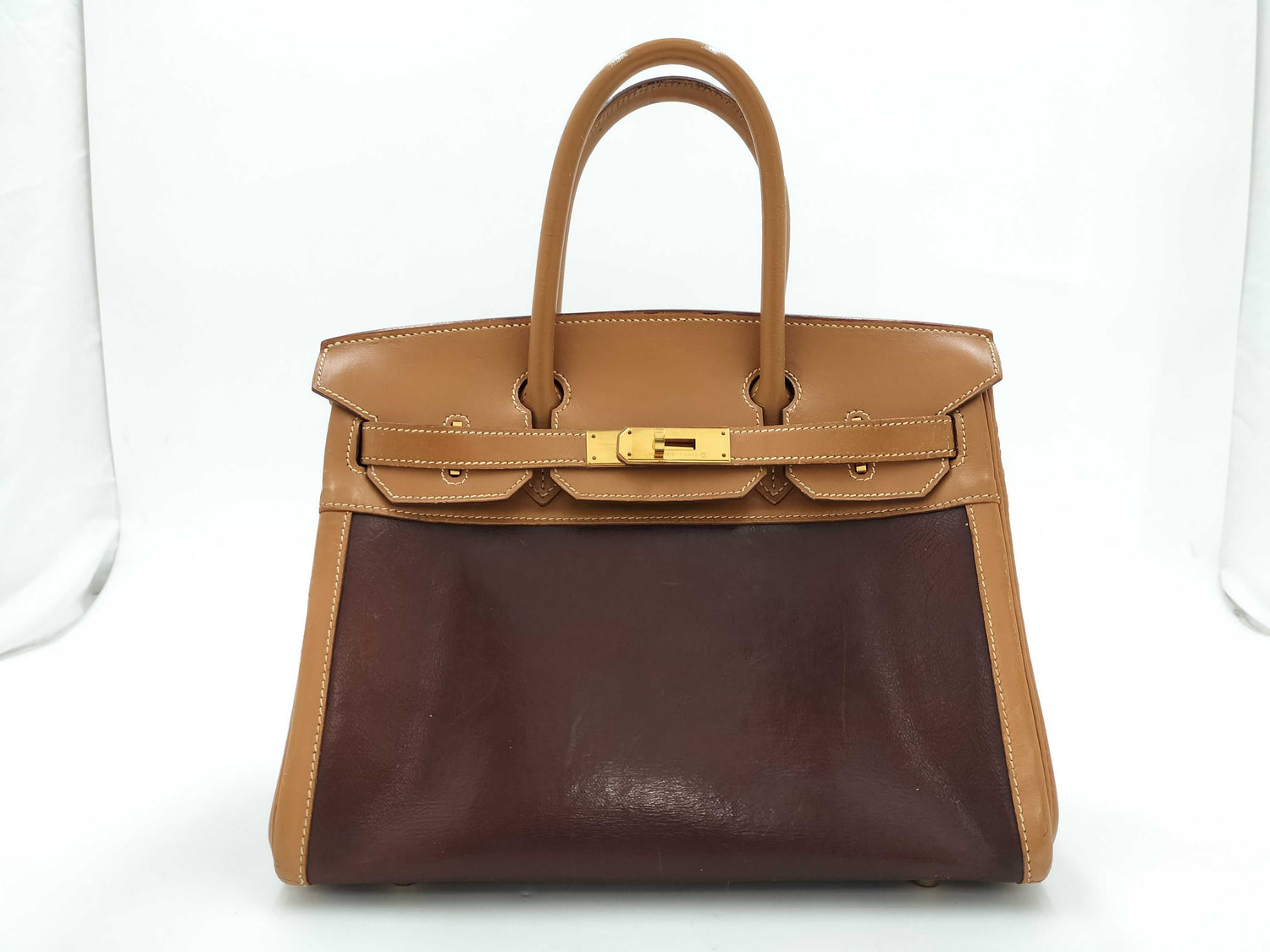 HERMES Birkin 30 Amazonia Vache Natural with Gold Hardware, C Handbag