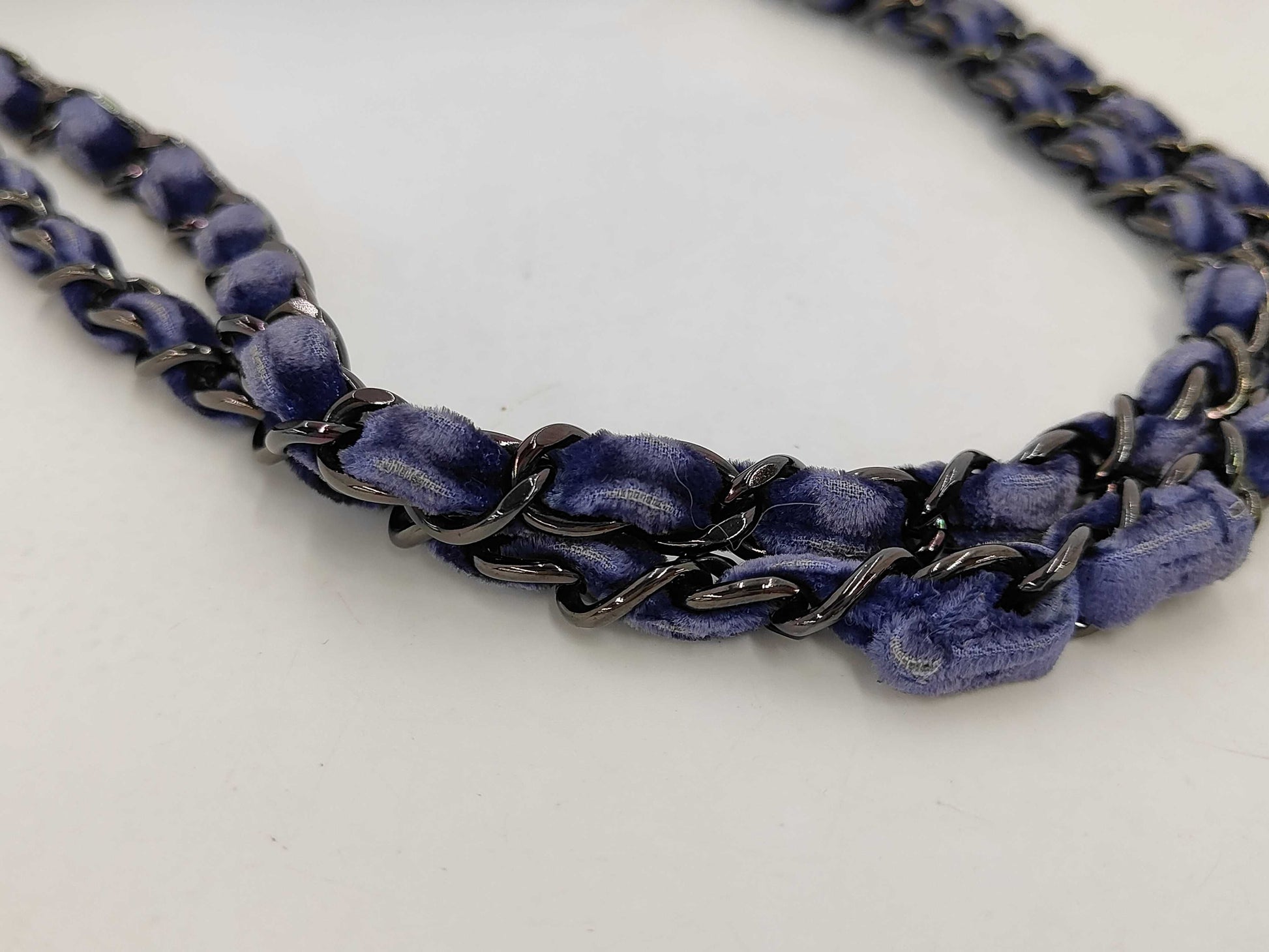 CHANEL Matelasse 25 Velour Double Flap Shoulder Bag, 20 Series, 20101145, Warranty Card Included