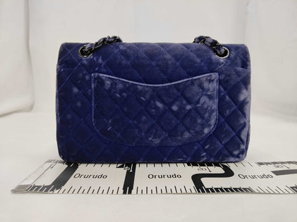 CHANEL Matelasse 25 Velour Double Flap Shoulder Bag, 20 Series, 20101145, Warranty Card Included