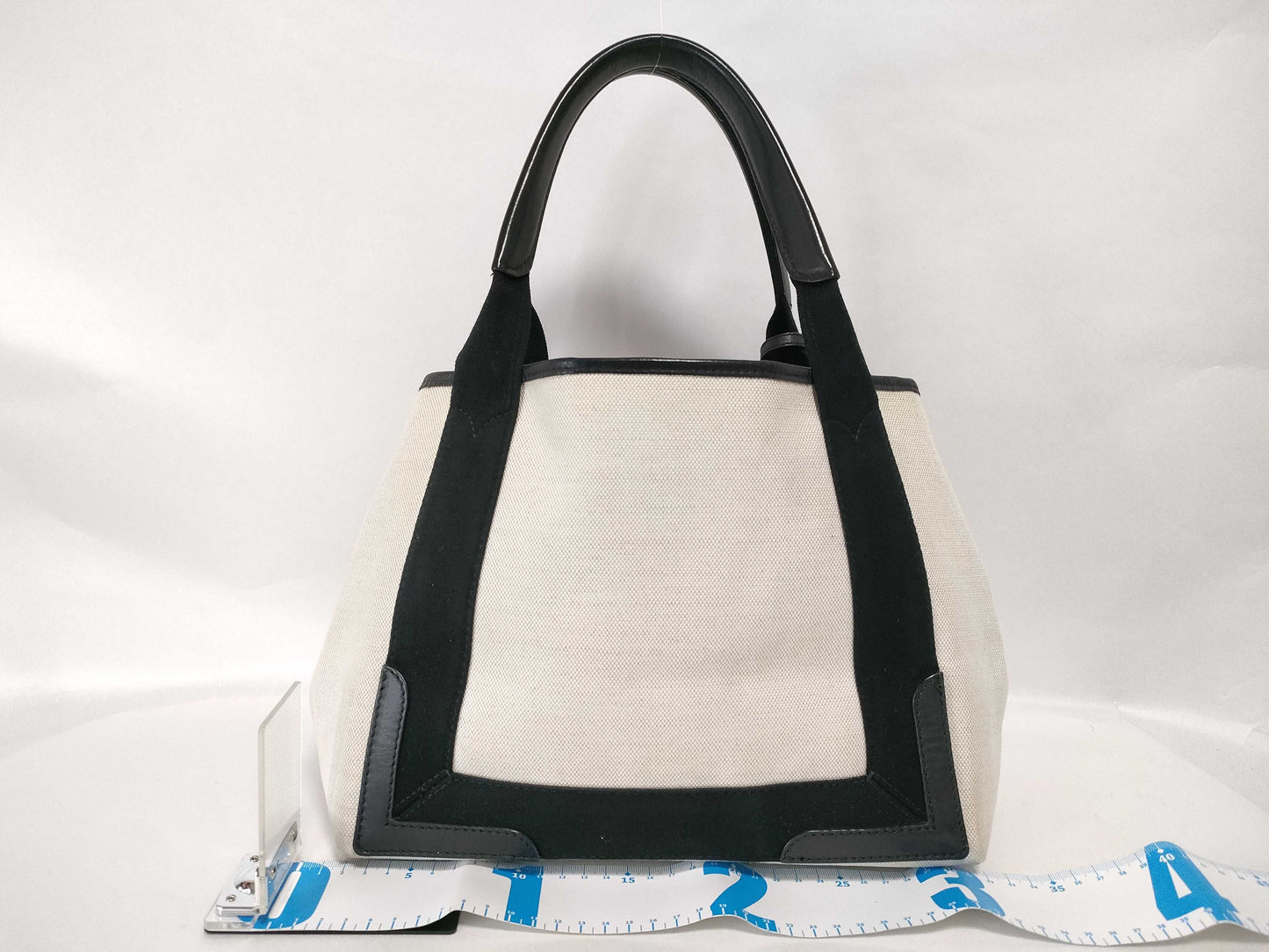 BALENCIAGA Navy Cabas Tote Bag