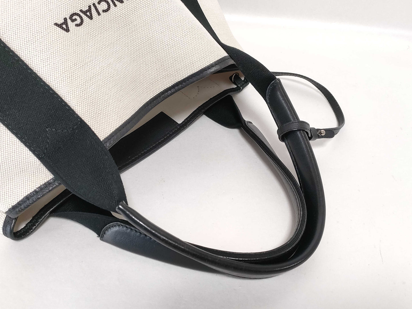 BALENCIAGA Navy Cabas Tote Bag