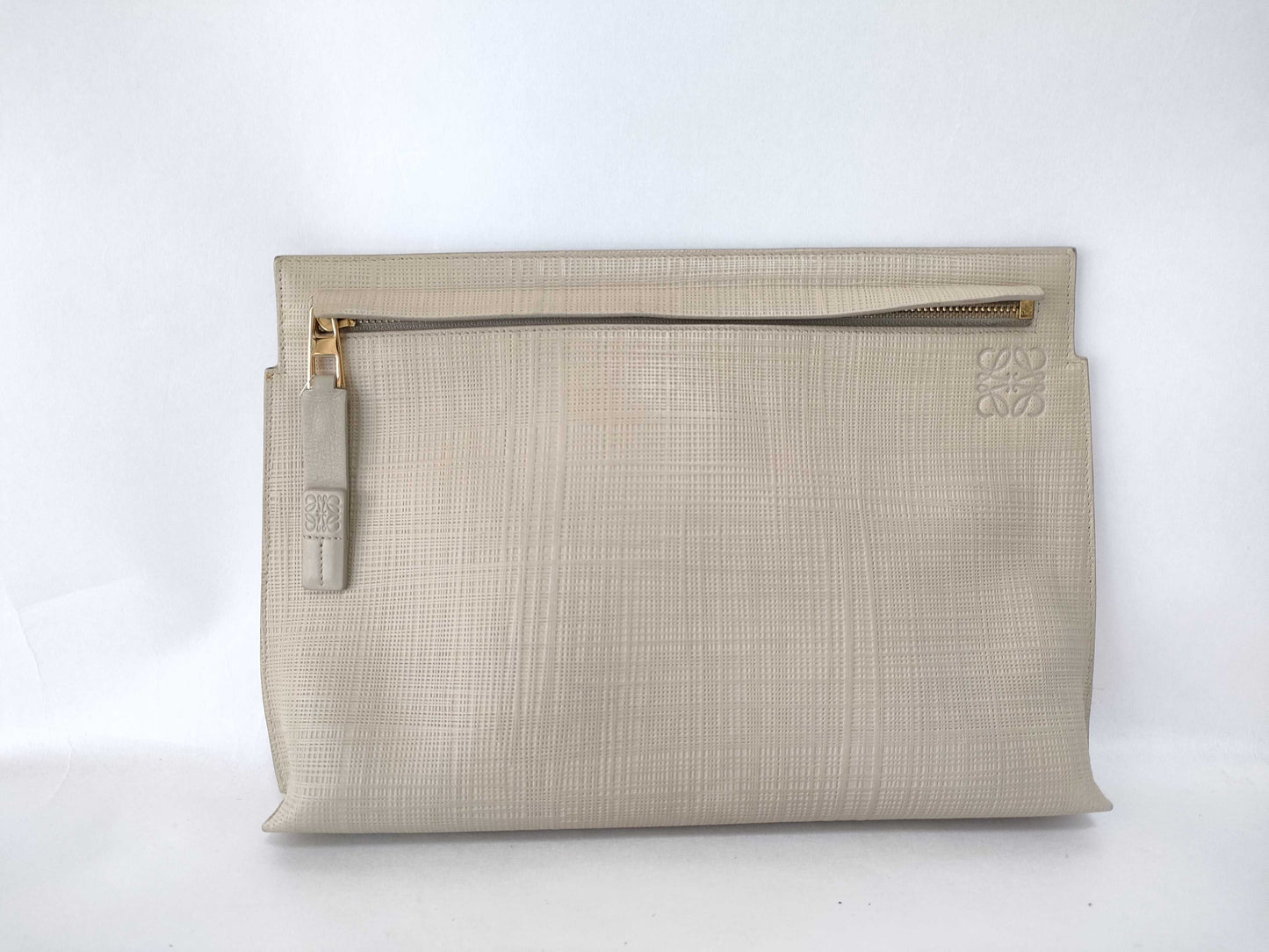 LOEWE Anagram Linen Clutch Bag