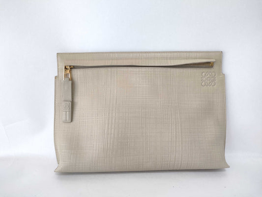 LOEWE Anagram Linen Clutch Bag