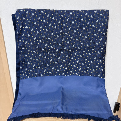 HERMES reversible silk angora scarf and stole.