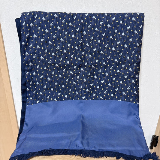 HERMES reversible silk angora scarf and stole.