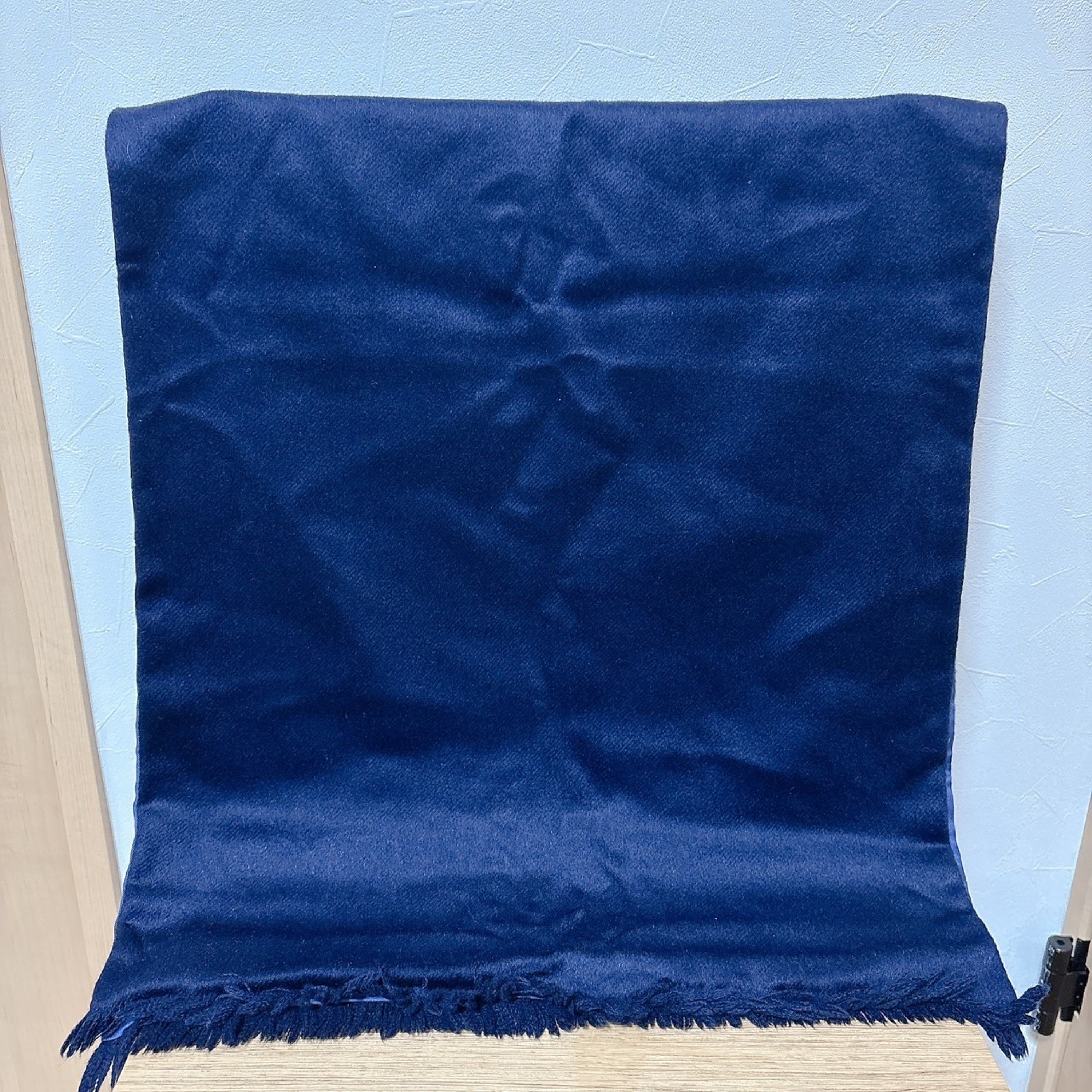 HERMES reversible silk angora scarf and stole.