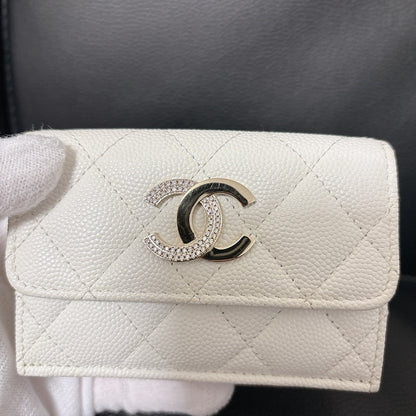 CHANEL Caviar Skin Matelasse Small Flap Wallet AP4173 Wallet