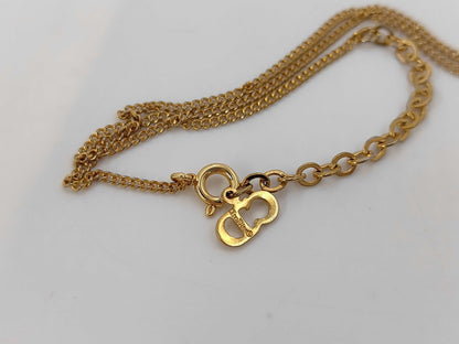 Dior CD logo necklace