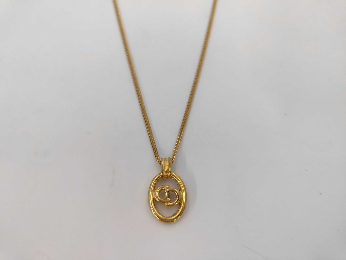 Dior CD logo necklace