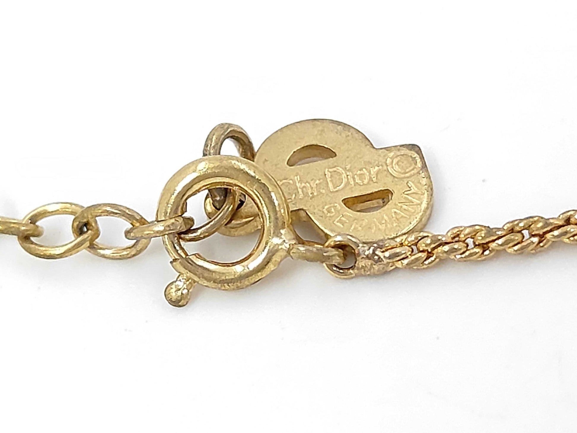 Dior CD logo necklace