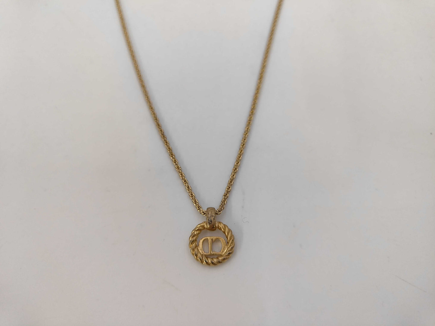 Dior CD logo necklace
