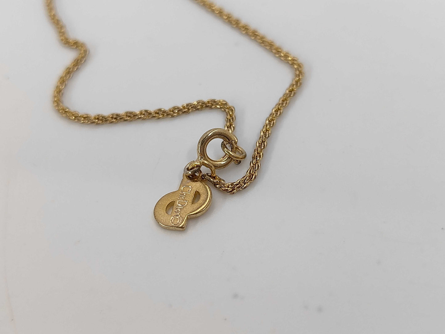 Dior CD logo necklace