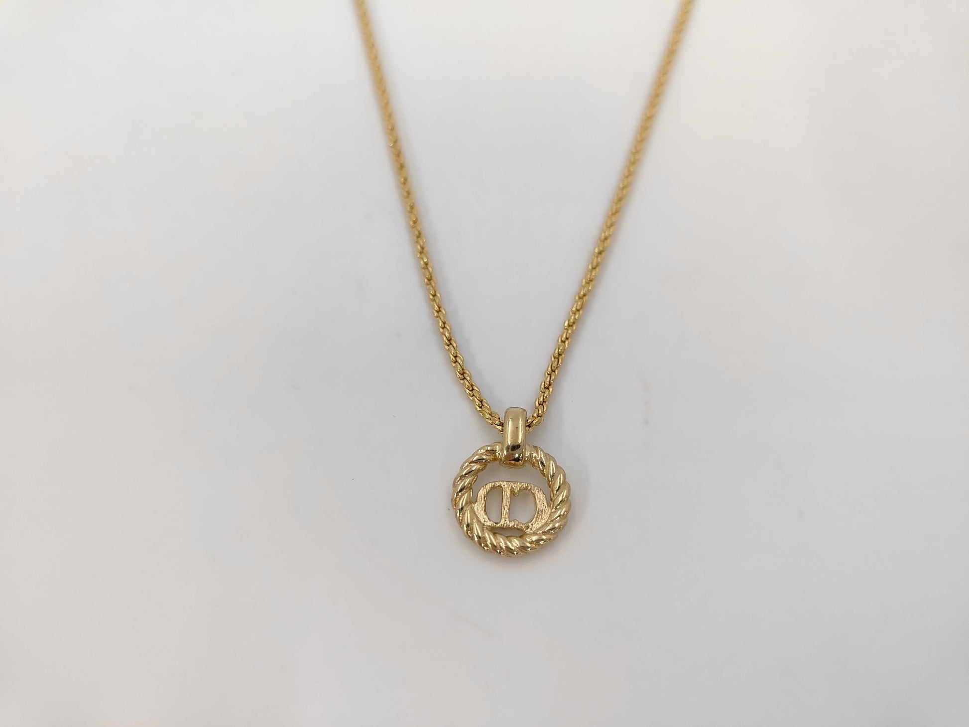 Dior CD logo necklace