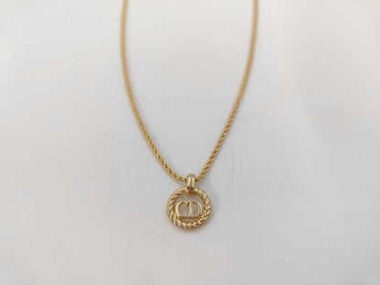 Dior CD logo necklace