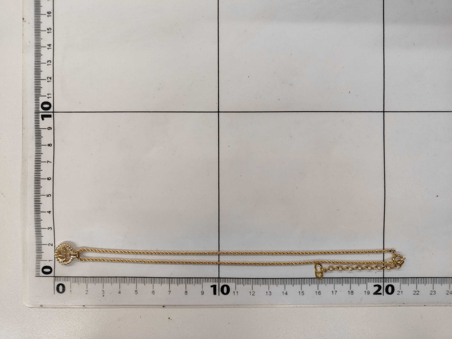 Dior CD logo necklace