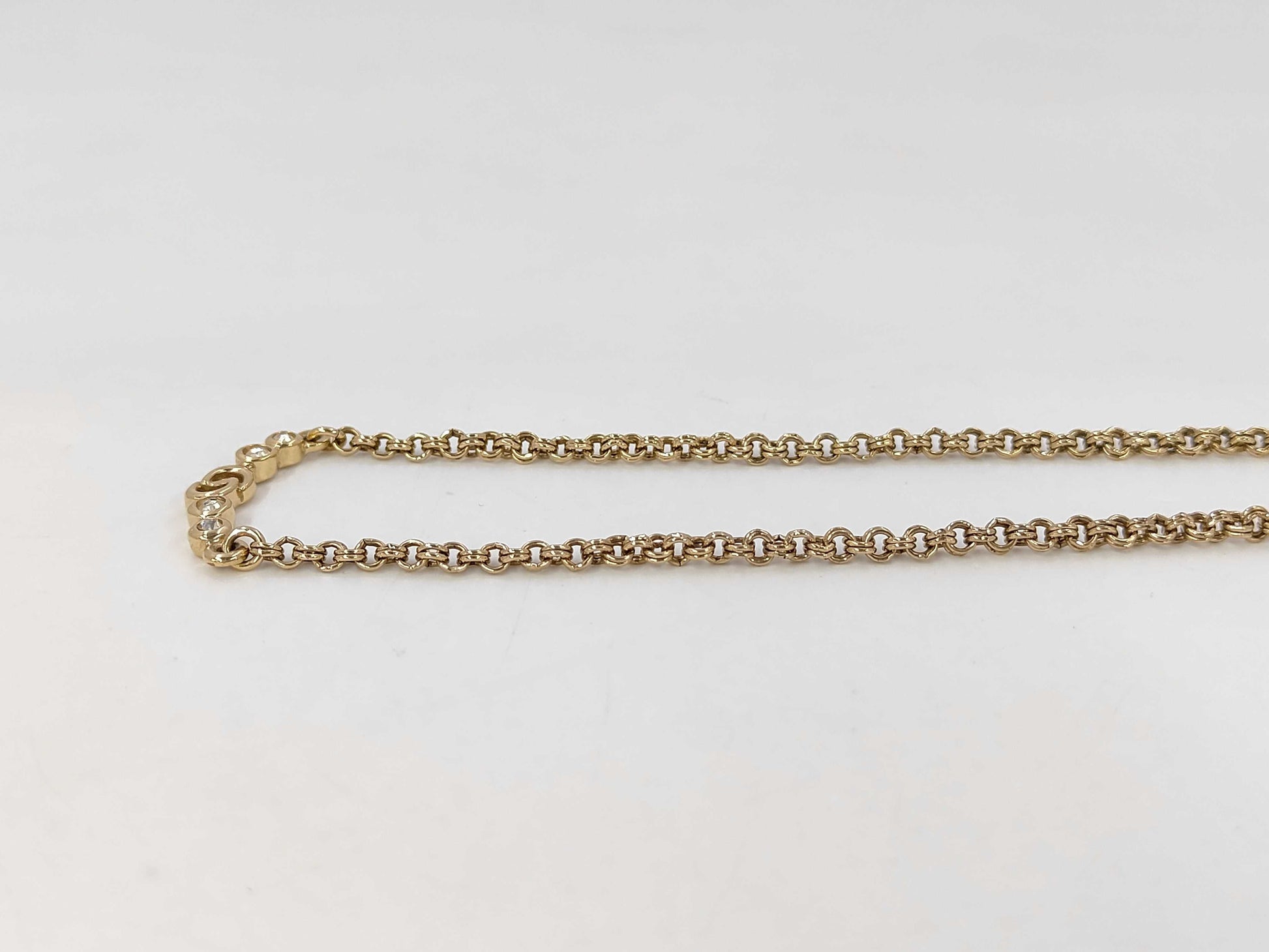 Dior CD logo rhinestone necklace