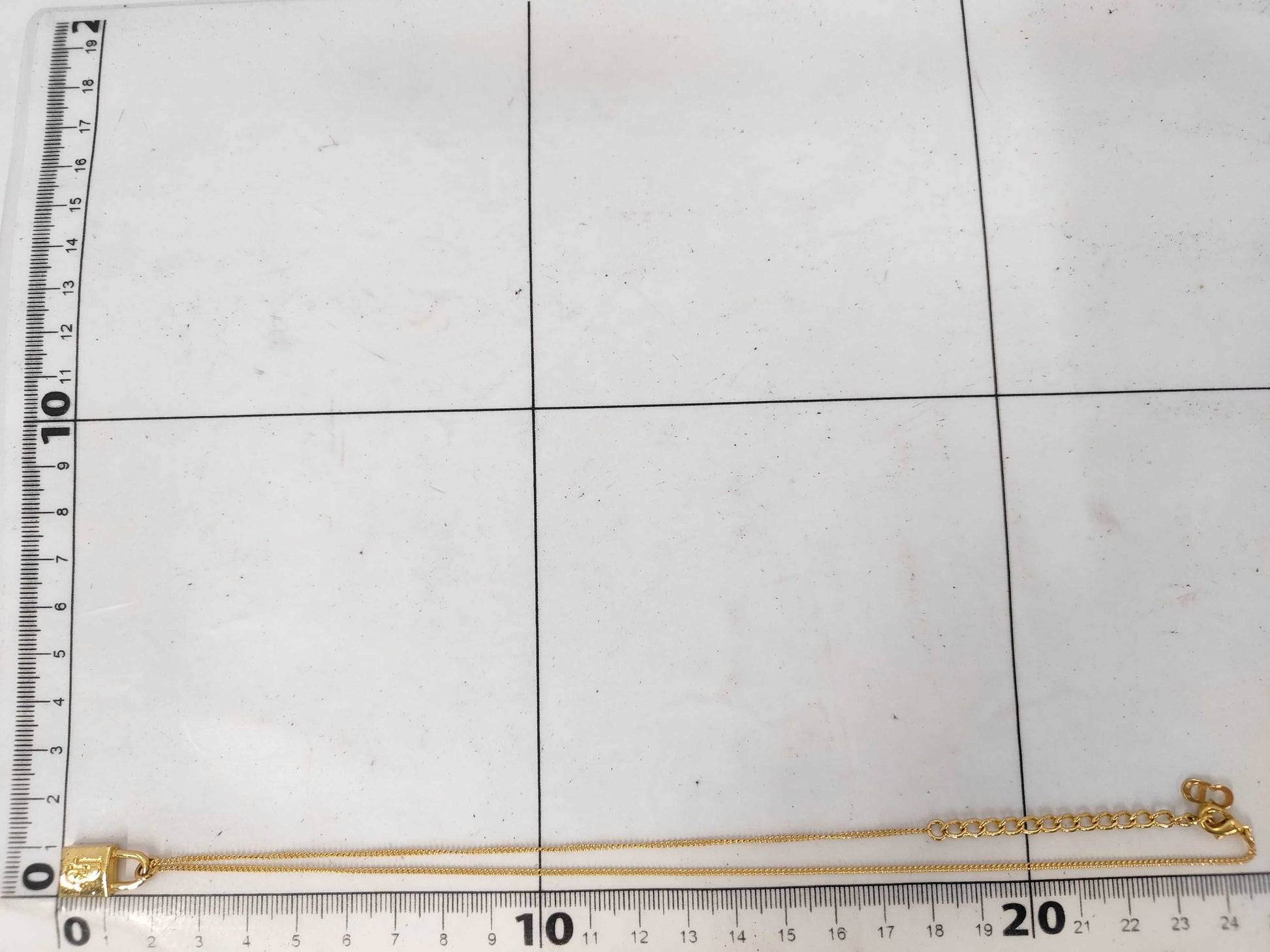 Dior Dior logo padlock motif necklace