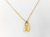 Dior Dior logo padlock motif necklace