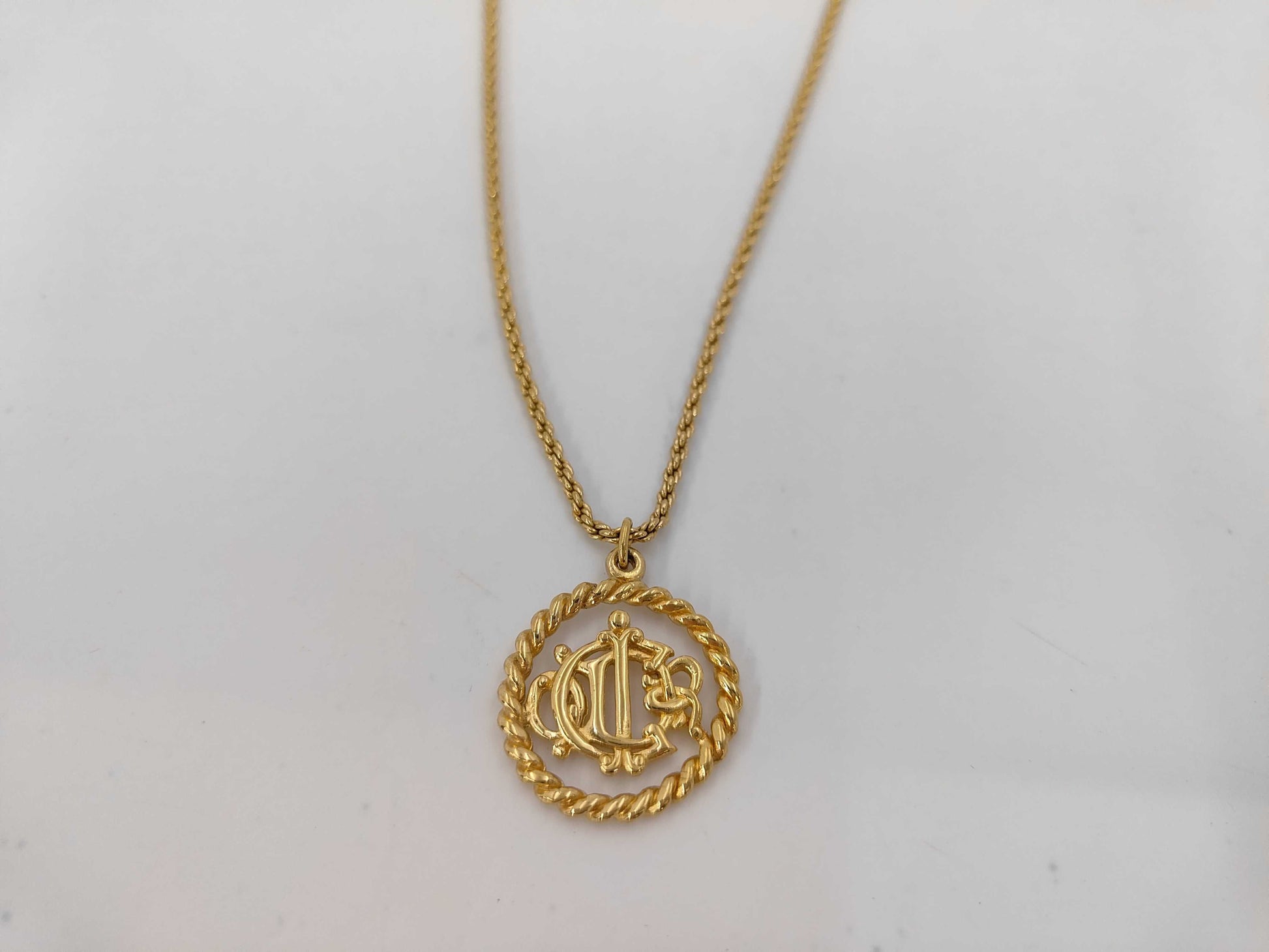 Dior Dior old logo necklace necklace