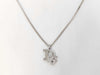 Dior logo silver necklace