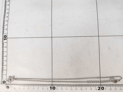 Dior logo silver necklace