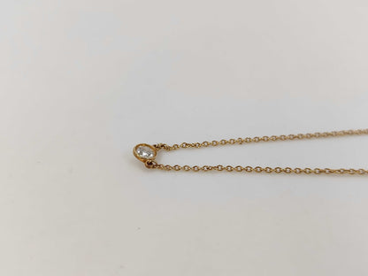 Tiffany & Co. By the Yard 1PD YG AU750 1.8g Necklace 