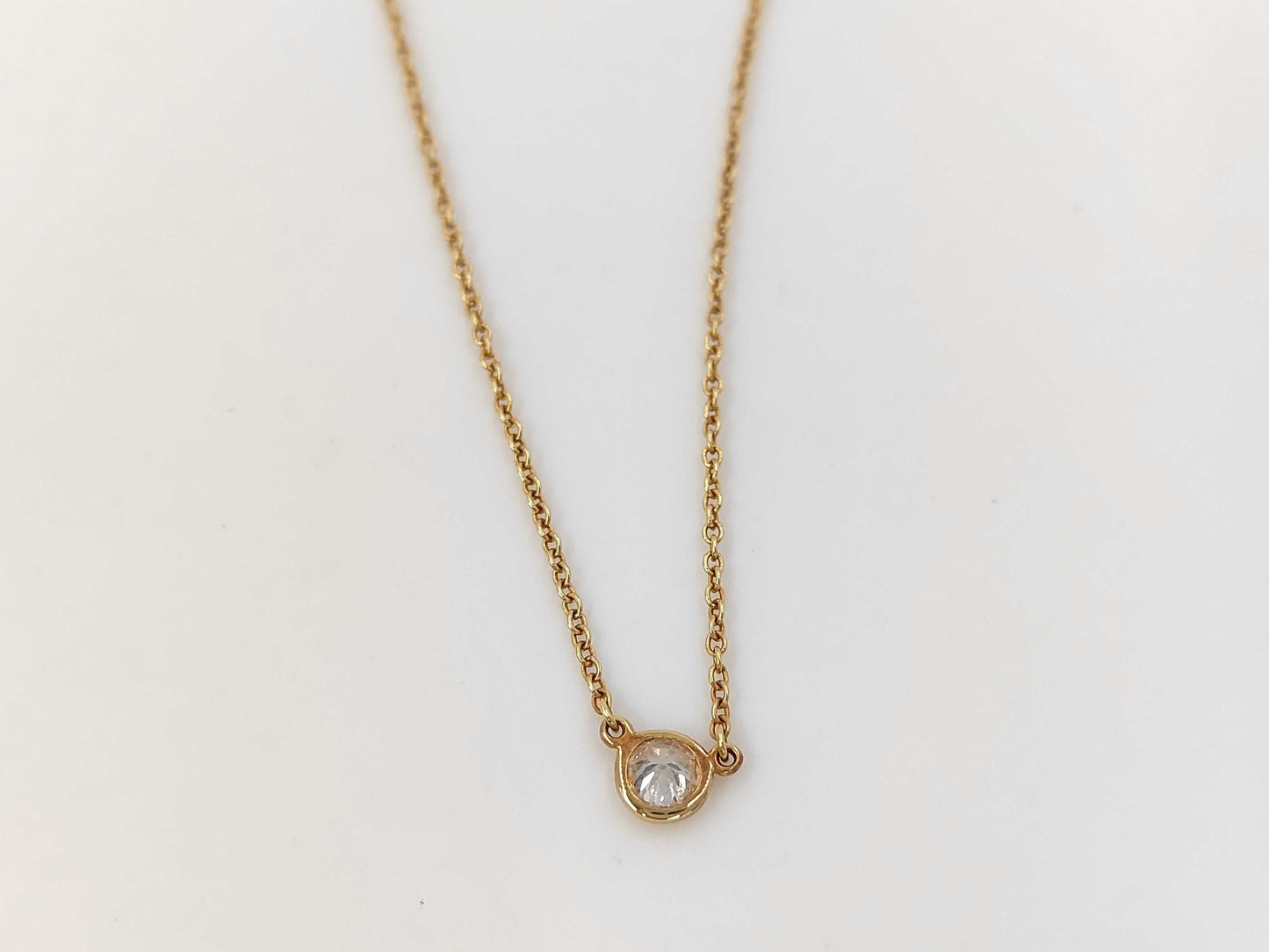 Tiffany & Co. By the Yard 1PD YG AU750 1.8g Necklace 
