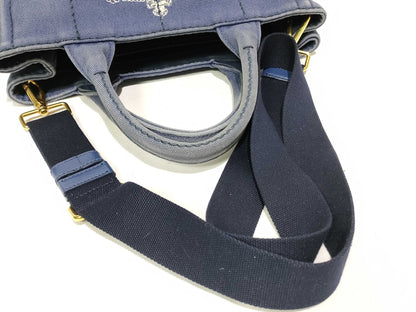 PRADA Canapa 2-Way Handbag with Strap