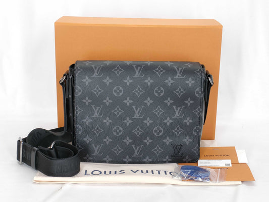 LOUIS VUITTON District PM NV3 Monogram Eclipse M46255 RFID Tag Shoulder Bag