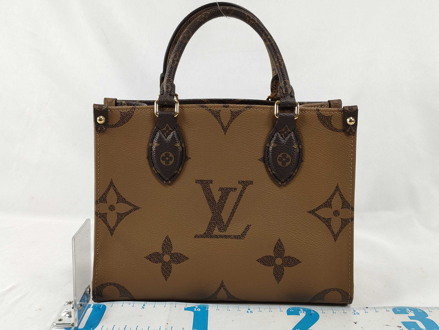 LOUIS VUITTON Monogram Louis Vuitton On the Go PM Coin Purse Monogram Reverse Giant M46373 Handbag