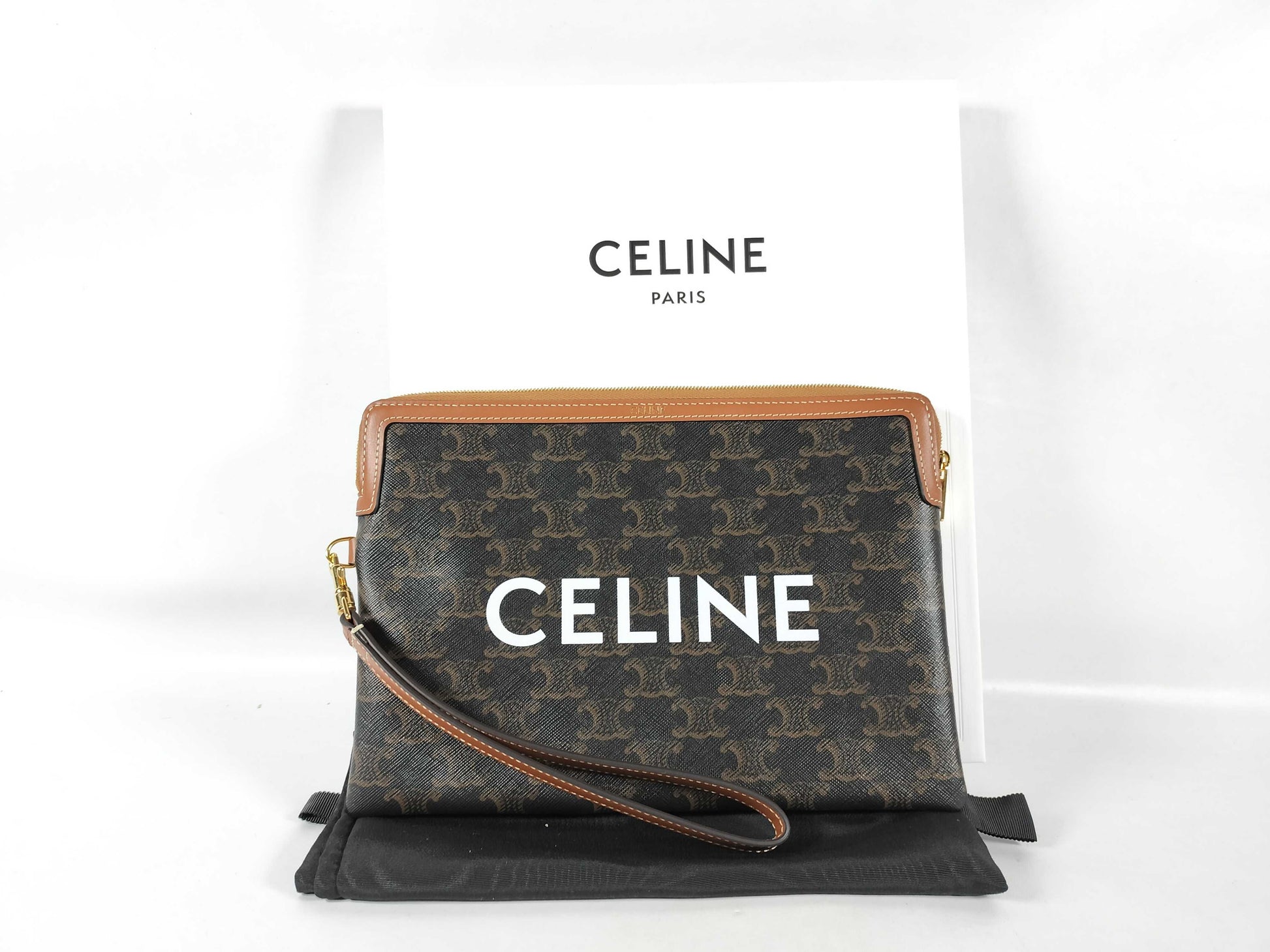 CELINE Small Pouch in Triomphe Canvas 10J502FES.04LU