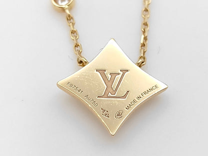 LOUIS VUITTON Idylle Star Blossom Shell 1PD Au750 3.7g Necklace 