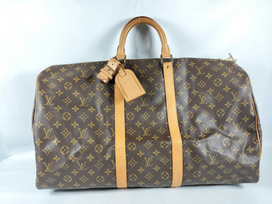 LOUIS VUITTON Monogram LV M41424 Keepall 55 Monogram Boston Bag