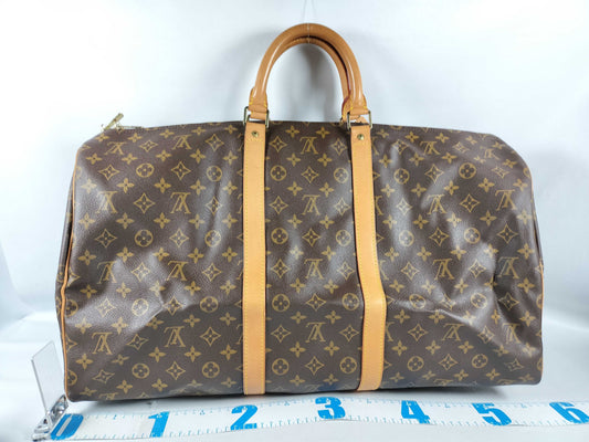 LOUIS VUITTON Monogram LV M41424 Keepall 55 Monogram Boston Bag