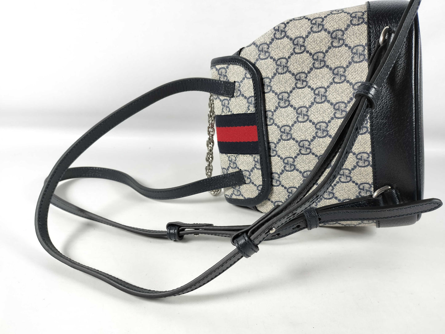 GUCCI OPHIDIA 795221 96IWN Navy Backpack