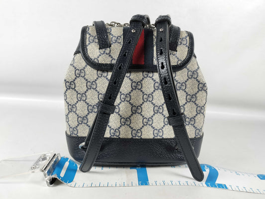 GUCCI OPHIDIA 795221 96IWN Navy Backpack
